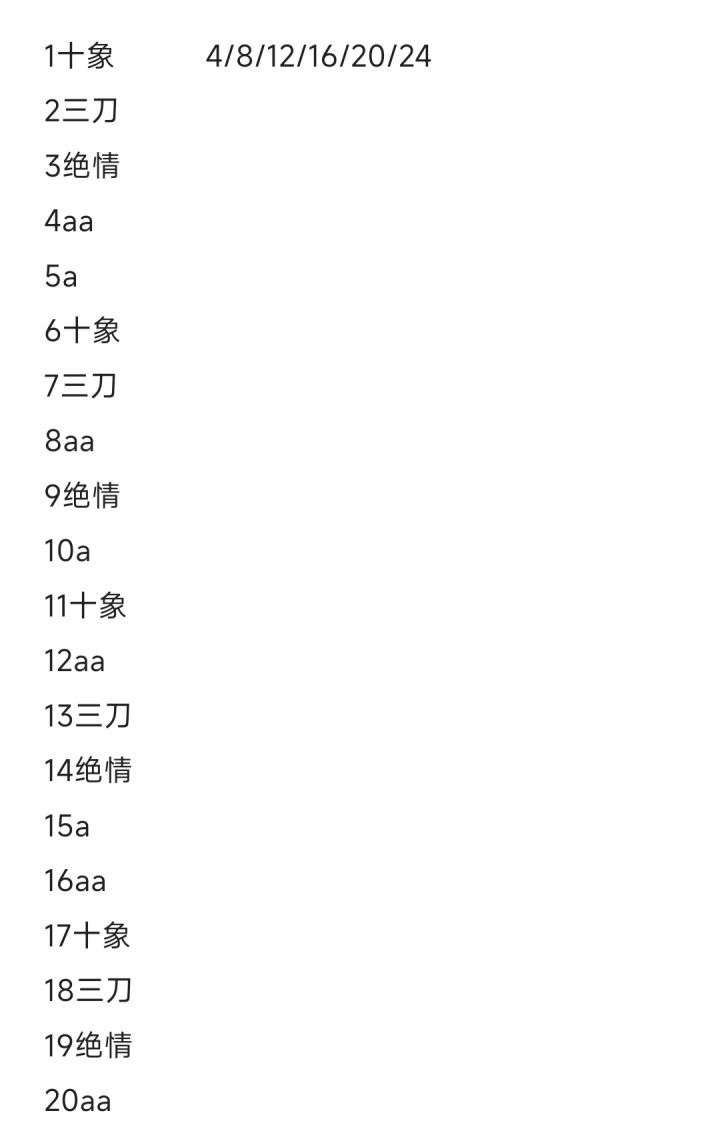 霸刀+行云这样排轴合理吗截图