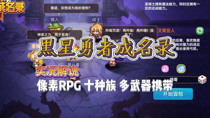 【黑星勇者成名录】公测试玩实况解说截图