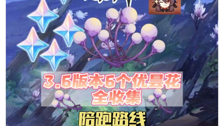 原神3.6版本六朵优昙花点位全收集截图