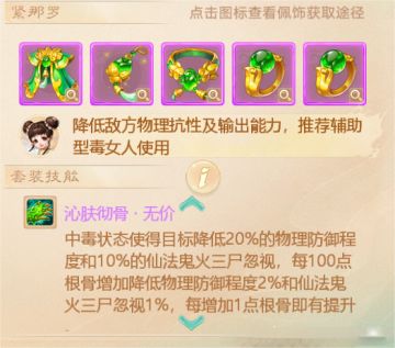 玩家分享：女人常用的强毒套装有什么区别？该如何选择套装