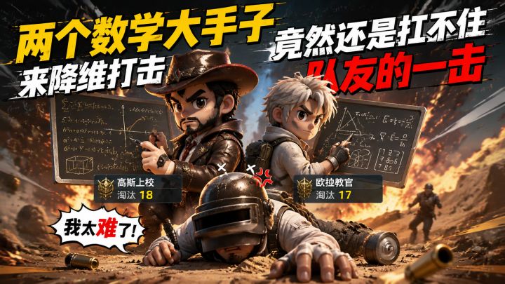 两个数学大手子来降维打击竟然还是扛不住队友的一击截图