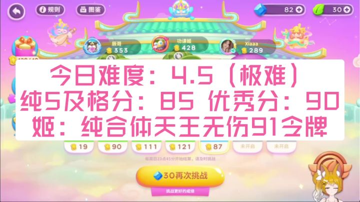 2月24日 周五 纯合体天王 无伤91令牌攻略【保卫萝卜4周赛】截图