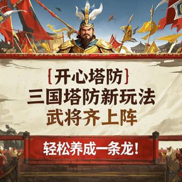 🌟 开心塔防——指尖上的三国霸业，策略与养成的双重狂欢！ 🌟