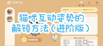 猫咪互动姿势的解锁方法（进阶版）