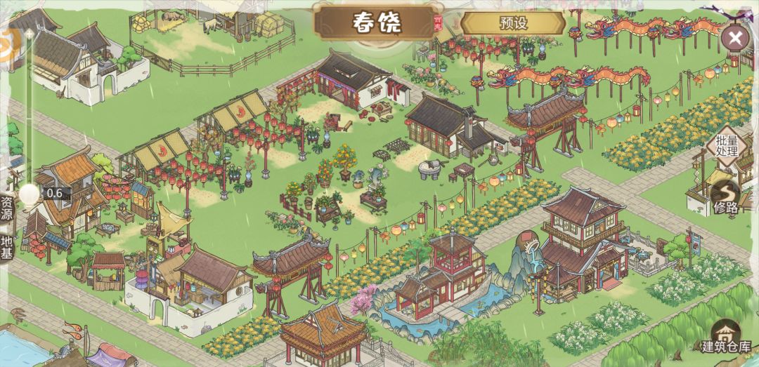 新春建筑摆放 2