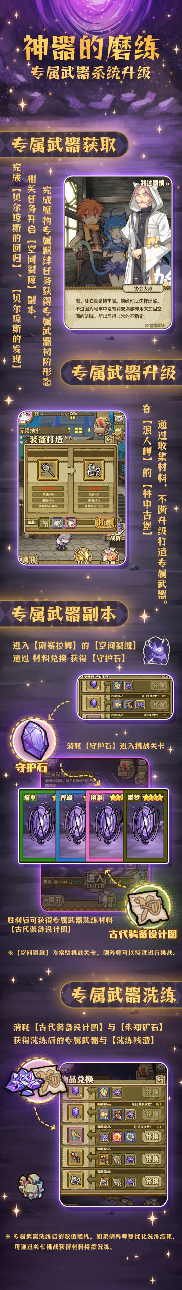 神器的磨练！专属武器系统升级！专武副本正式开启喵！