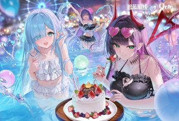 《碧蓝航线》释出九周年纪念贺图，温情寄语陪伴同行之路