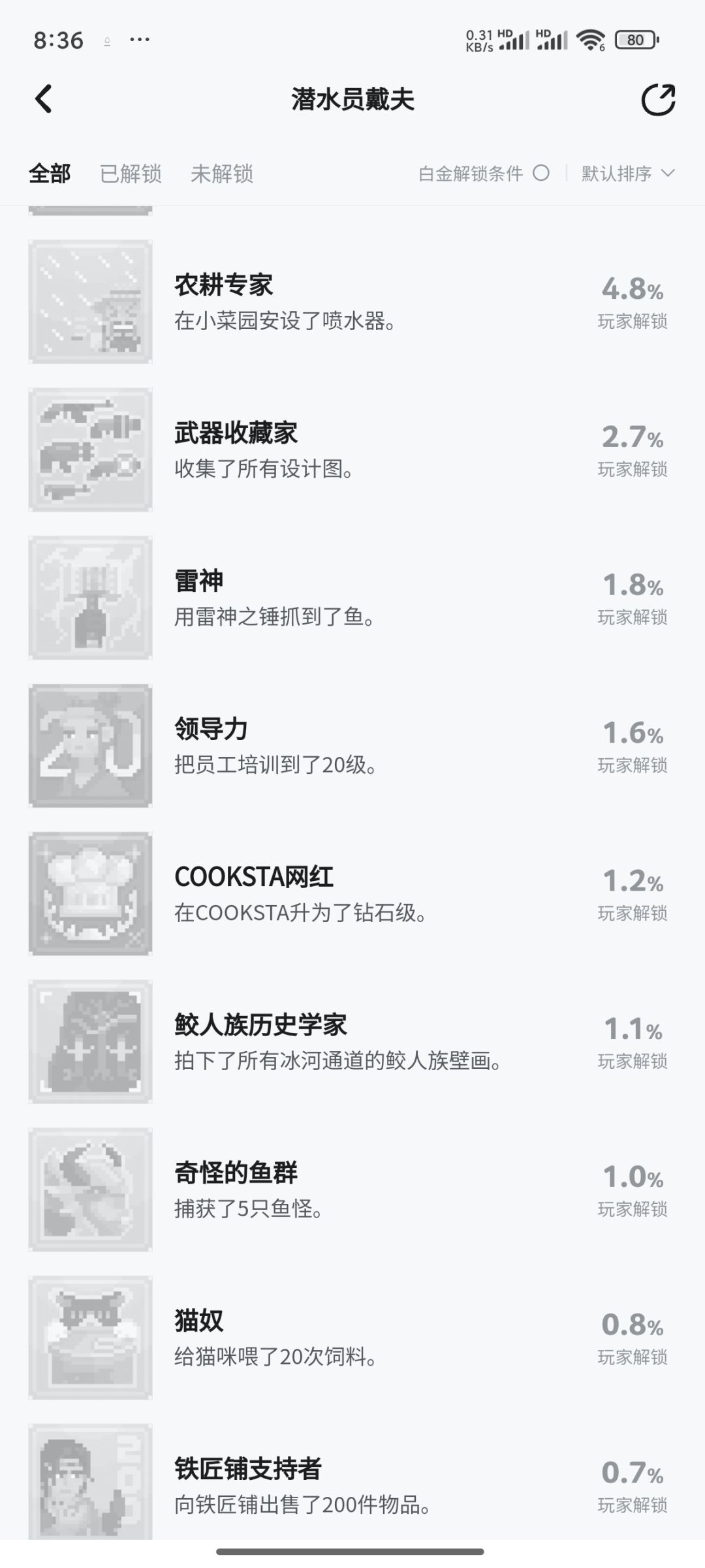 为什么我的成就没有解锁呀,是bug么 1