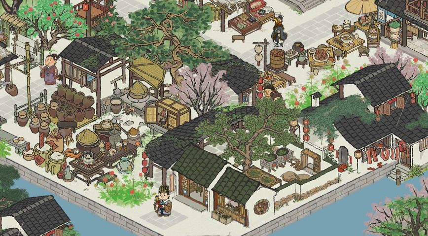 绍兴·古越桥·商行外景布局 2
