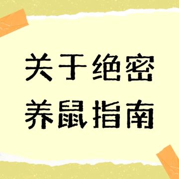 关于绝密养鼠指南