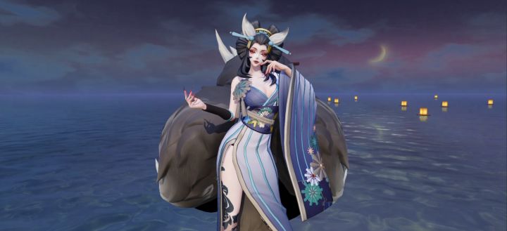 【皮肤展示】三尾狐觉醒及韵彩皮肤「苍馥」截图