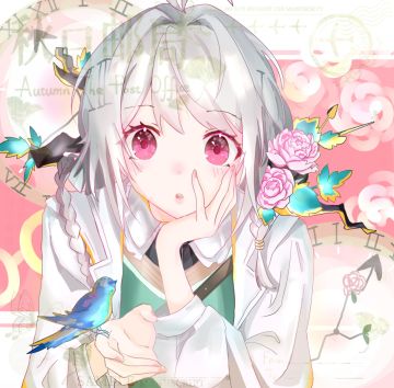 画了鸟音山水钟~