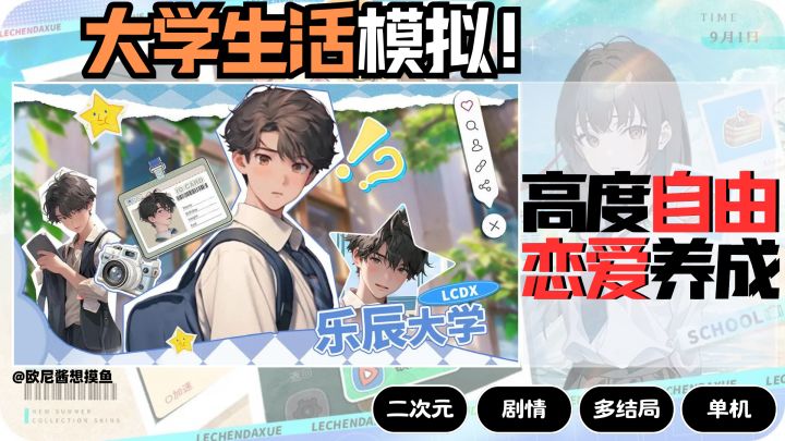 大学生活模拟❗当海王感觉❗爽~高度自由~恋爱养成❗截图