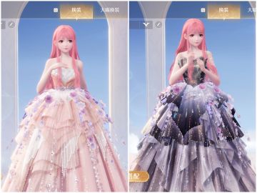 新的花朵外套和部分裙子的适配程度