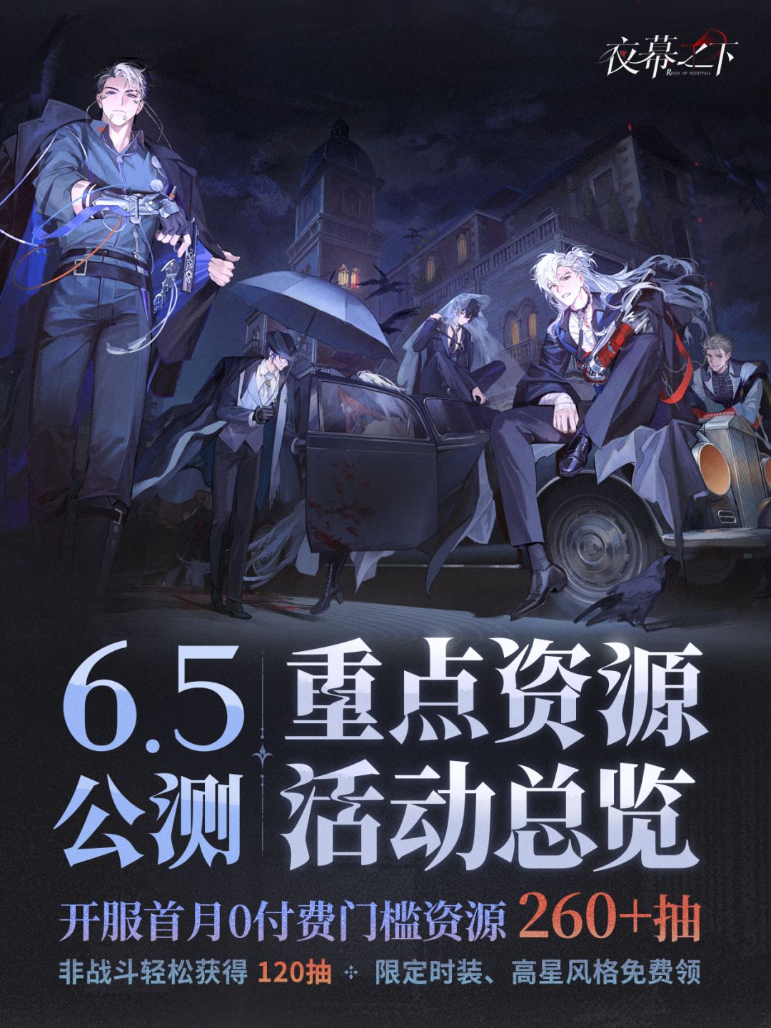 公测资源大放送！首月0付费可领260抽截图