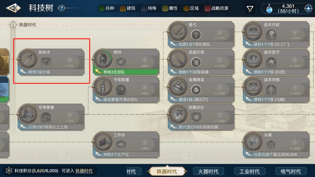 《世界启元》必升科技升级指南截图