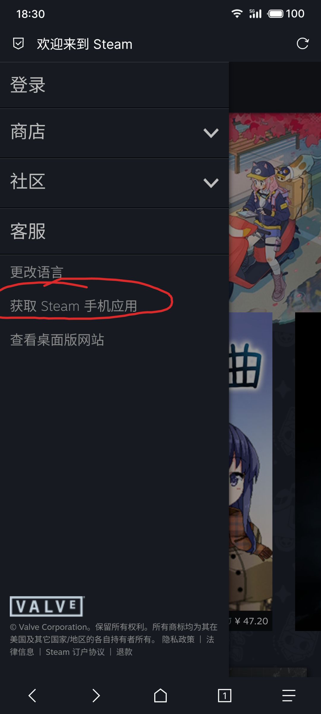 Steam手机端下载教程 2