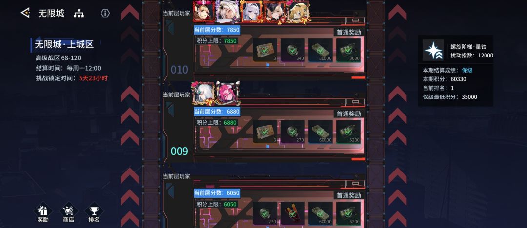 【锚点降临】7月6日无限城满分阵容分享截图