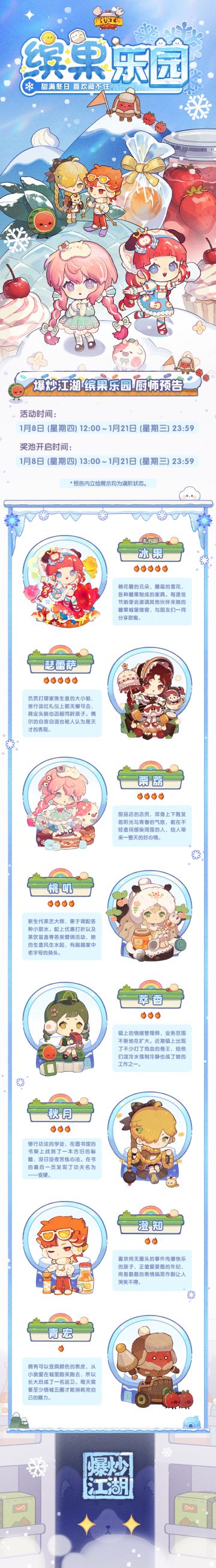 【缤果乐园】爆料第二弹，果味新厨赴甜约！