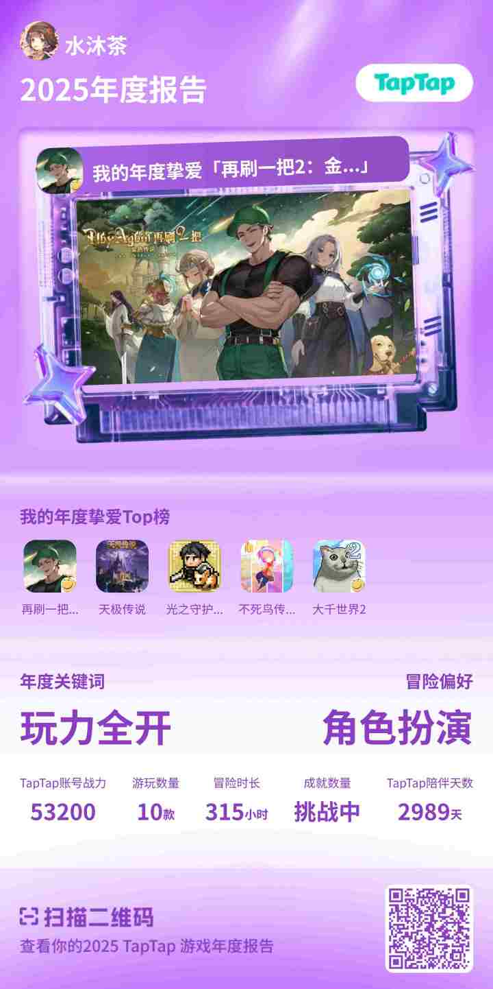 #我的2025年度游戏报告 还是希望老迈做出更多好游戏截图