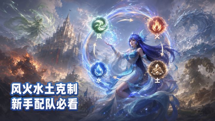 风火水土怎么克制?战争之轮新手配队基础课截图