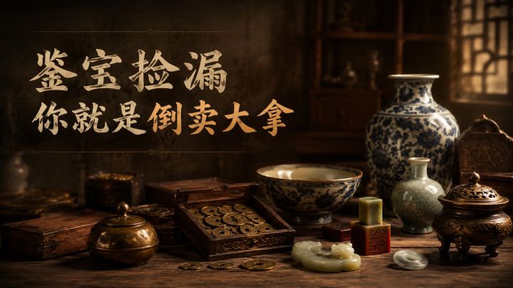 古玩小白逆袭成大佬!捡漏鉴宝开店倒卖,还能进行直播的爽文人生截图