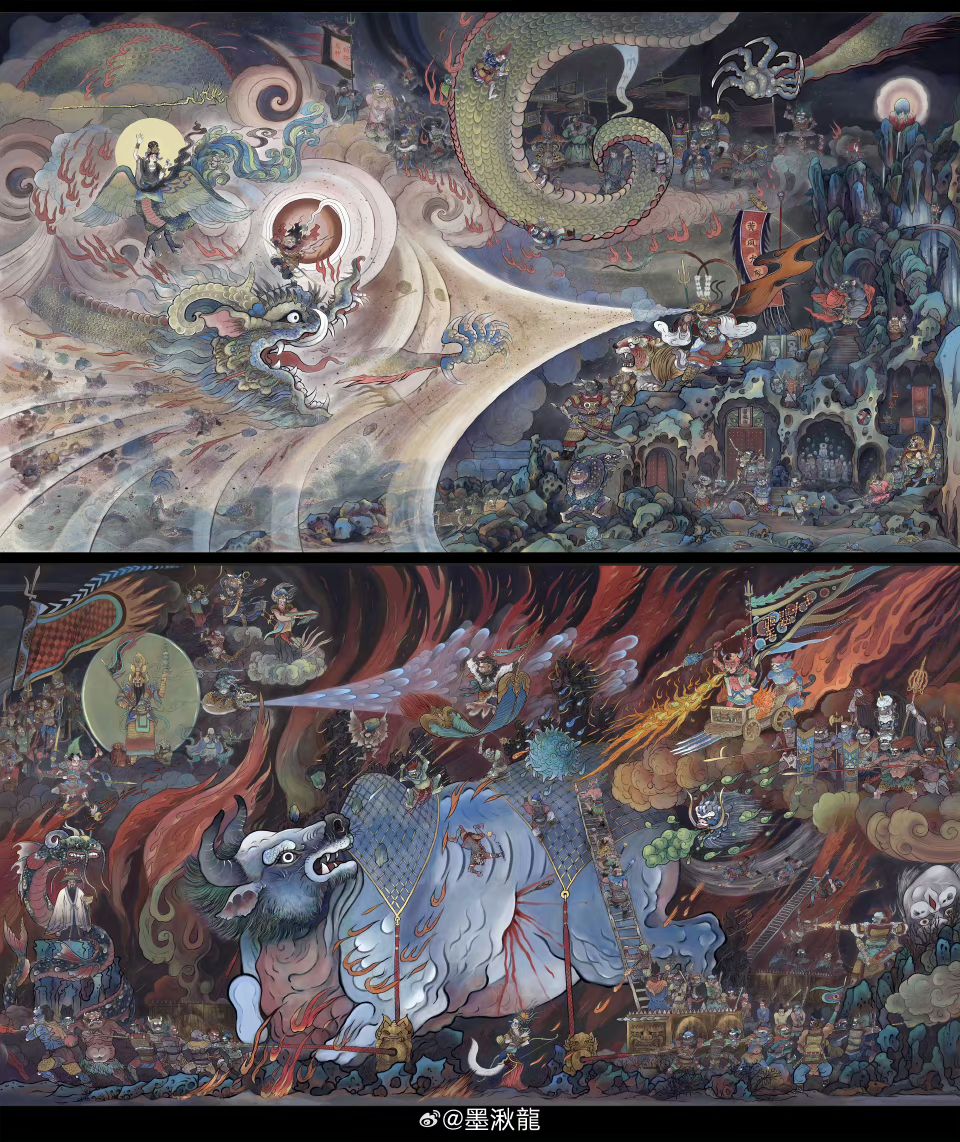 《黑神话》壁画插图解禁❗背后大佬浮出水面🔥 6