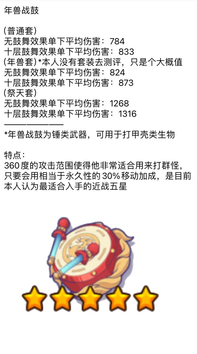游园镇所有五星单下最高平均伤害表 2