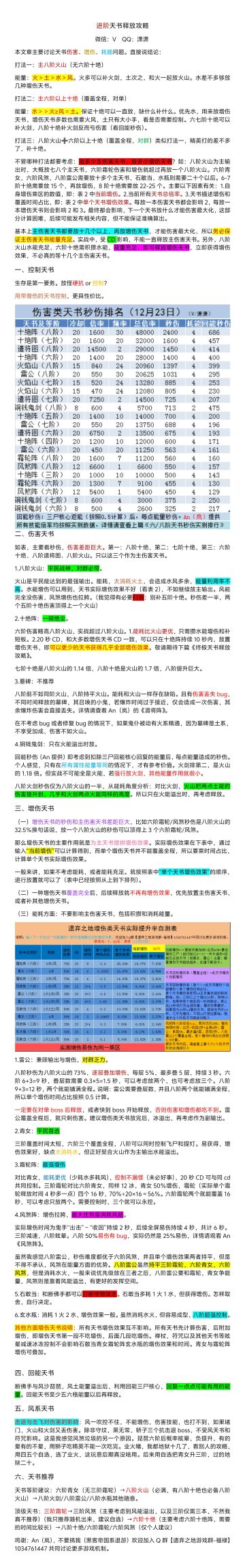 进阶天书释放攻略