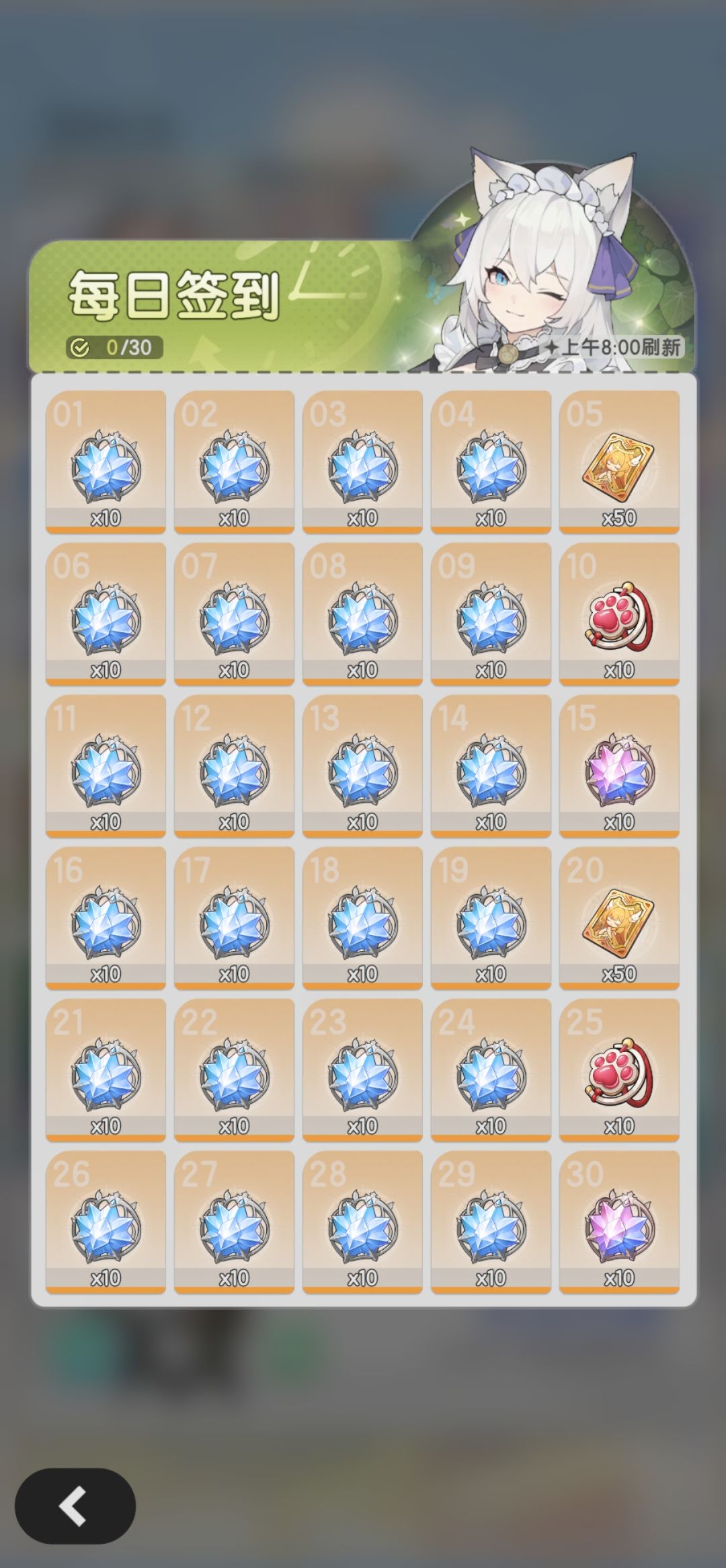 玩了三天了,都不知道点哪里签到 1