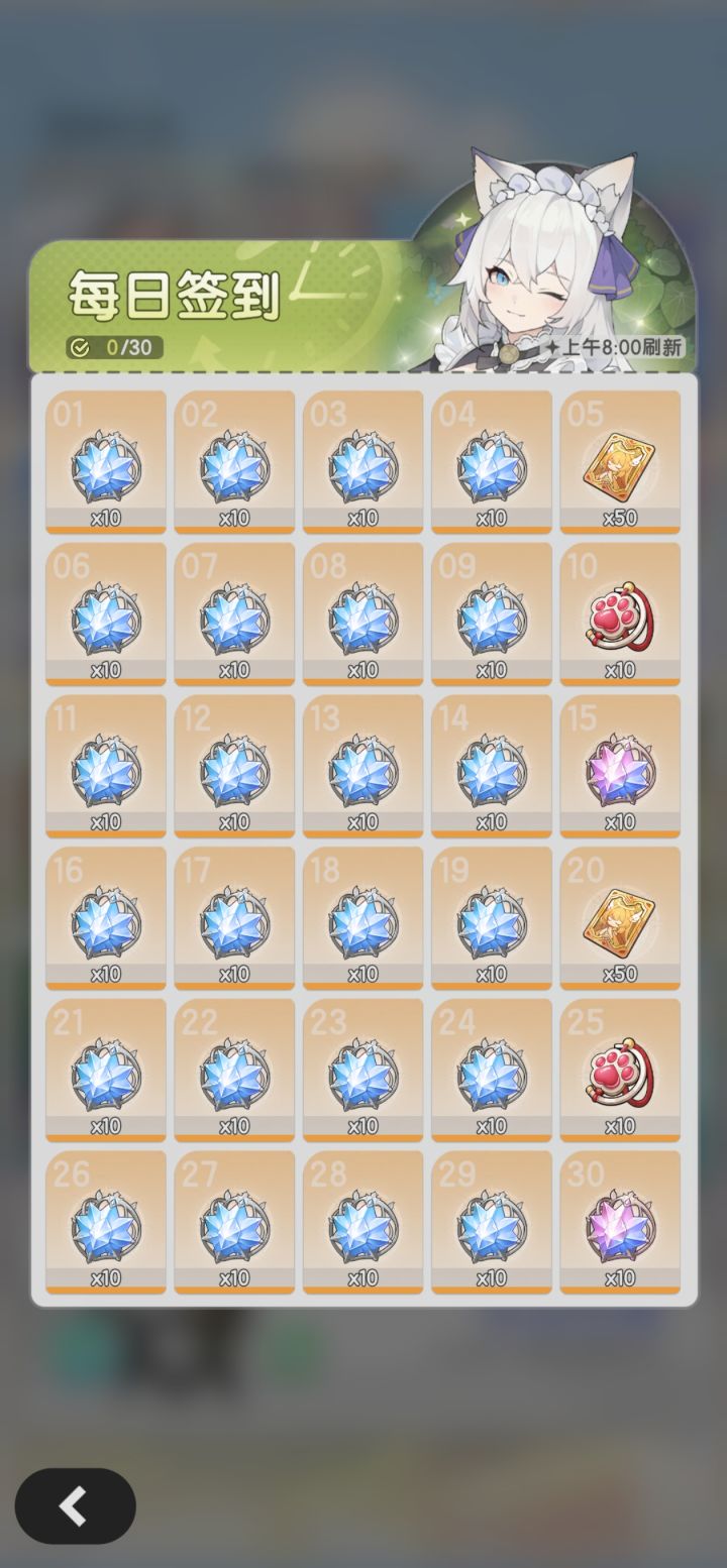 玩了三天了,都不知道点哪里签到截图