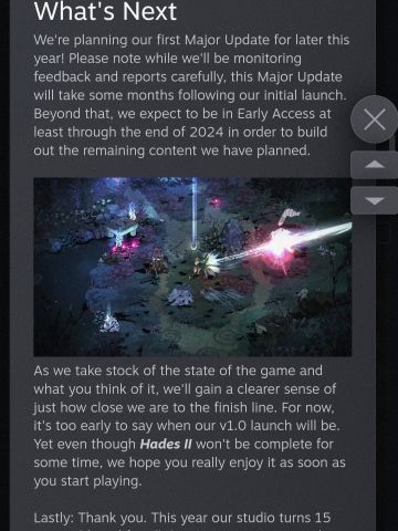 《哈迪斯2》抢先版本至少持续到年末