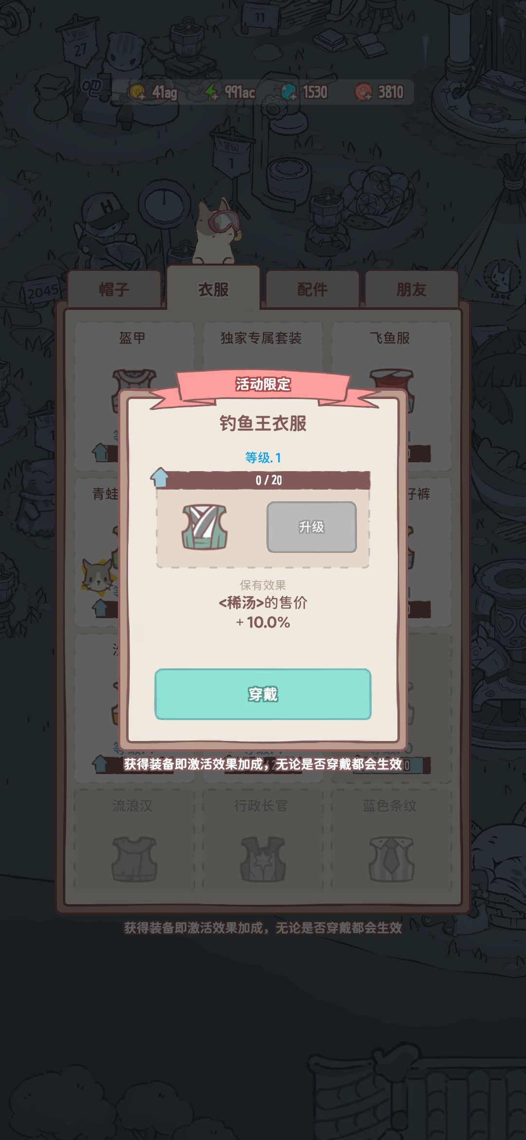 钓鱼王的衣服! 1