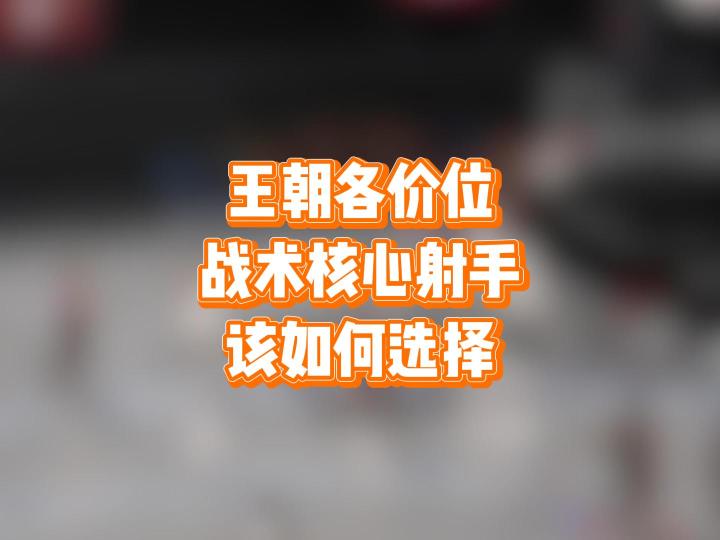 王朝各价位战术核心射手，该如何选择截图