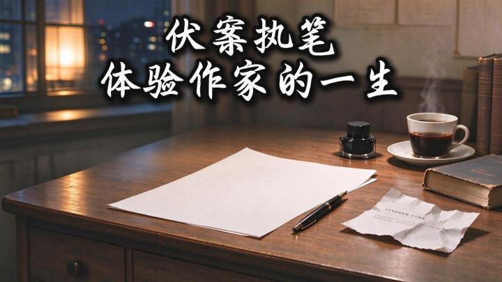 伏案执笔,走完一段属于作家的漫长旅途截图