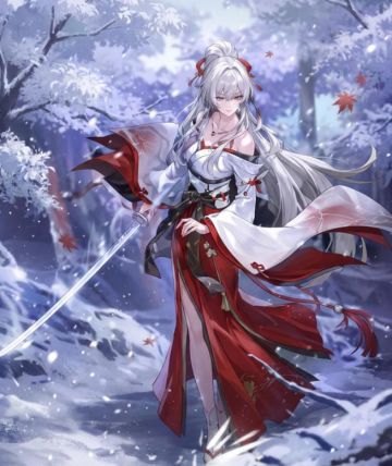 雷毛巫女太刀！绯雪立绘曝光，库洛美术再封神！