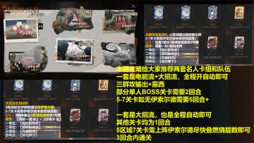 1.9UTTU-盗火者们自动流通关阵容推荐