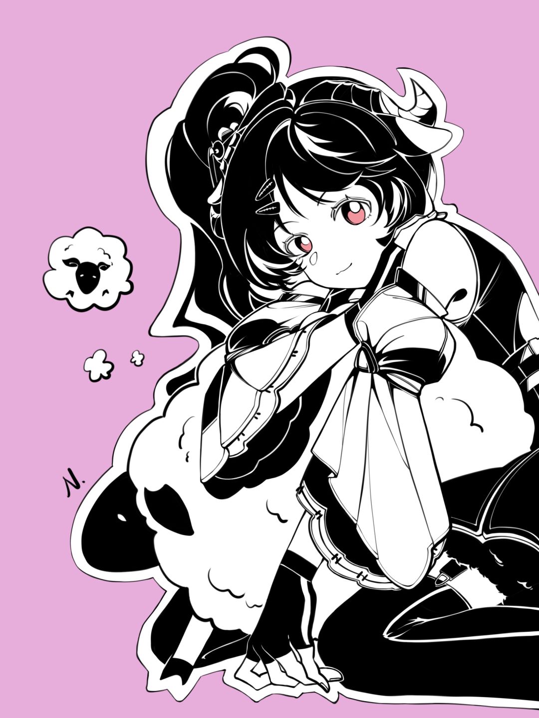 嘎,小羊二创(≧▽≦) 1