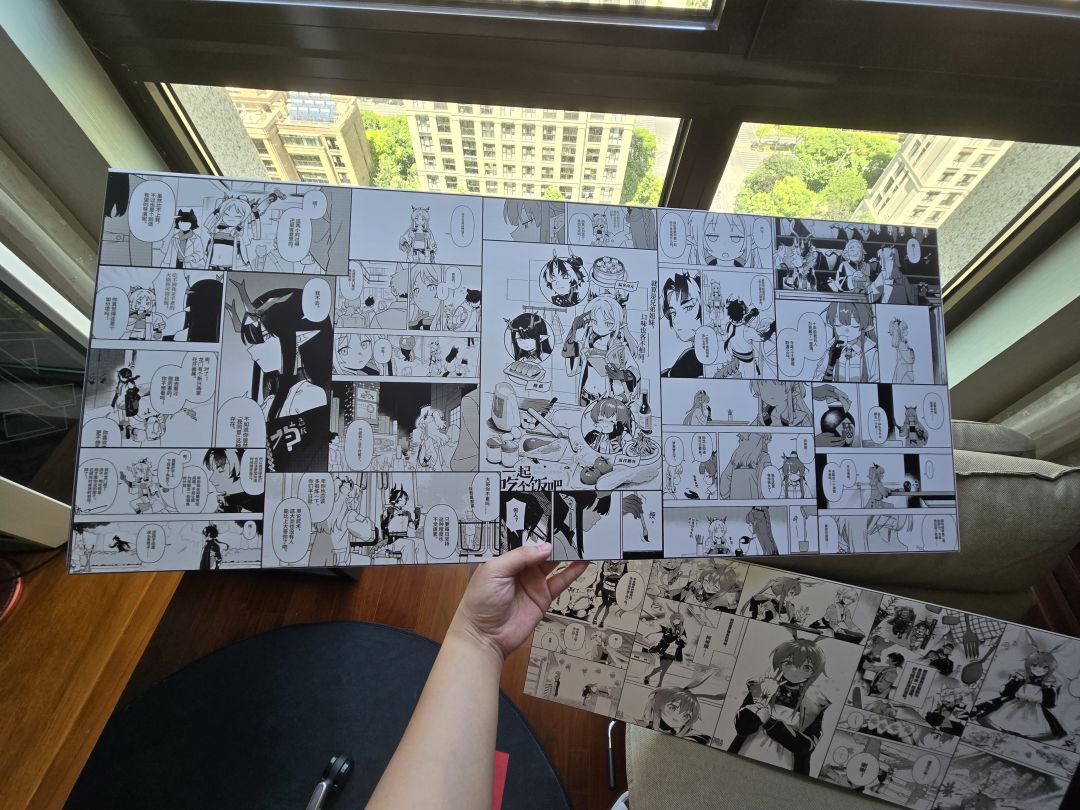 给我的明日方舟手办柜做了三块漫画背景板 3