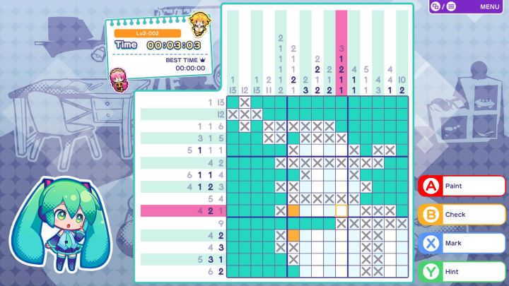 《Hatsune Miku Logic Paint S》:初音版扫雷?截图