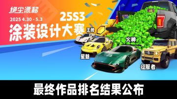 【活动排名公布】涂装设计师车牌！第三届涂装设计大赛作品公示！