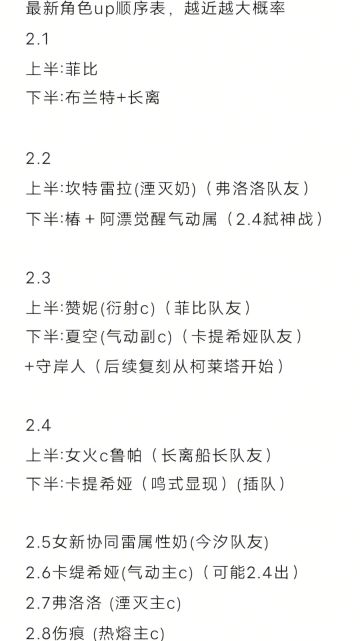 平民最新抽卡规划
