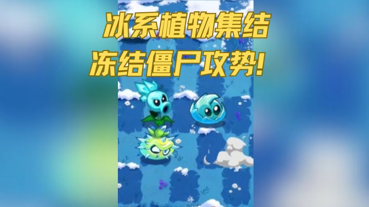 冰系植物集结，冻结僵尸攻势！截图