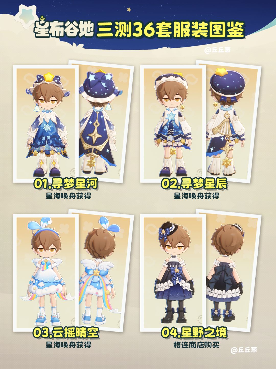 【星布谷地】三测36套服装图鉴 2