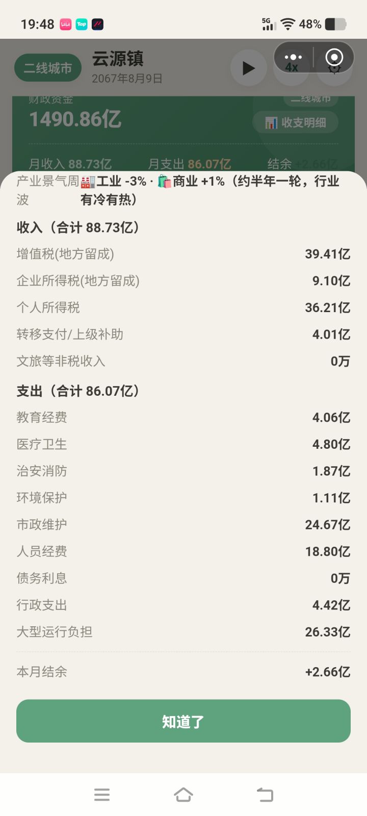 佛了，这个大型运行负担到底是什么？本来三分之二的净收入变成这么点了截图