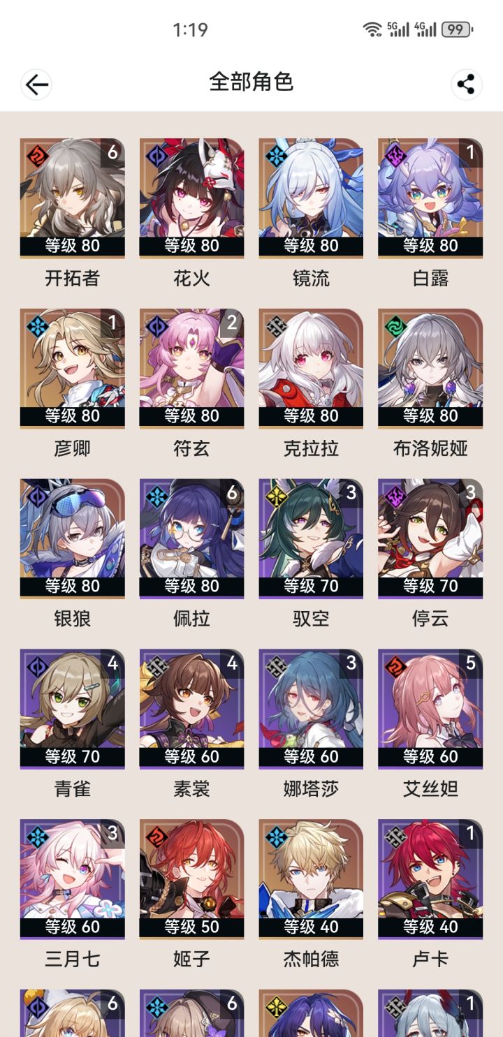 镜流伤害真的很高嘛。。可惜我没专武呜呜截图