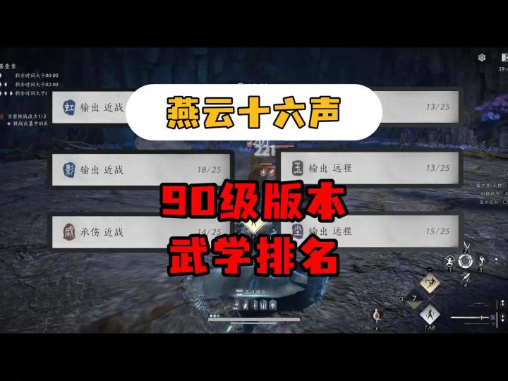 燕云十六声90级版本武学流派强度排名,想换武学流派截图