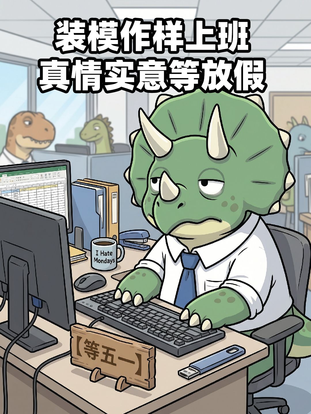 五一倒计时⏳打工龙的精神状态演我本人了 3