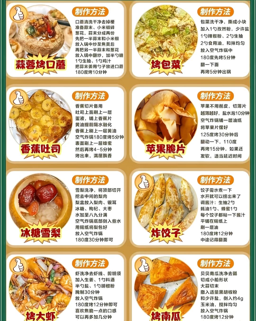 🌟青年大学习|空气炸锅食谱大全🌟 2