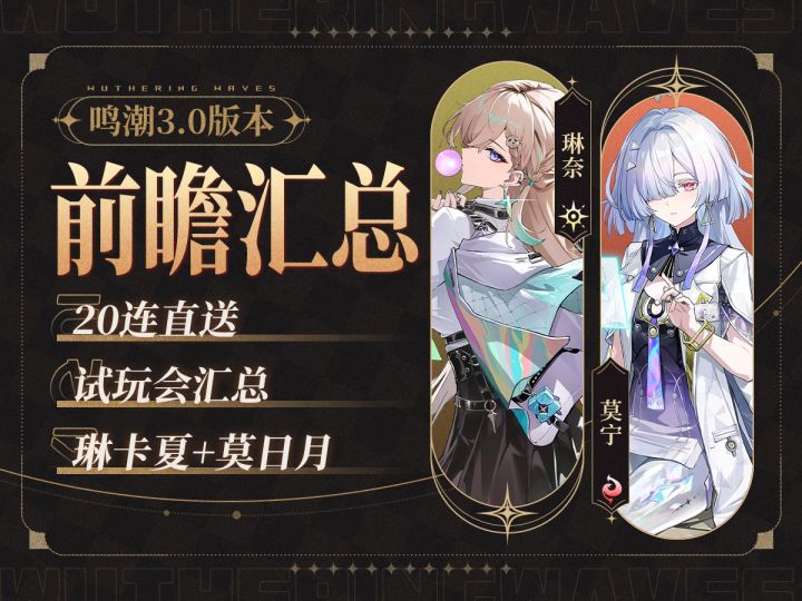 【鸣潮】开服20连,玩家之声!3.0前瞻直播总结截图